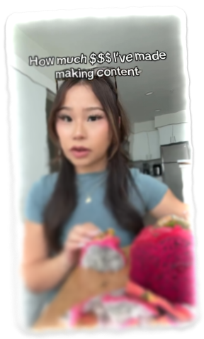 Creator character on the left bottom